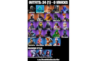 UNIQUE - Mandalorian, Rippley Vs Sludge [24 Skins, 25 Axes, 41 Emotes, 29 Gliders and MORE!]