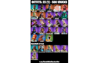 UNIQUE - Peter Griffin Max, Omegarok Max [23 Skins, 500 Vbucks, 26 Axes, 25 Emotes, 27 Gliders and MORE!]