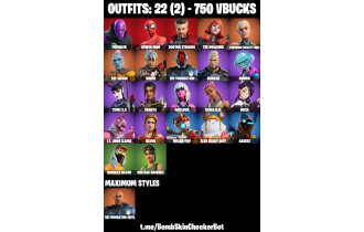 UNIQUE - Spider Man, Prowler [22 Skins, 750 Vbucks, 38 Axes, 30 Emotes, 36 Gliders and MORE!]