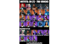 UNIQUE - Harley Quinn Always Fantabulous , Aquaman Arthur Curry [20 Skins, 780 Vbucks, 15 Axes, 10 Emotes, 13 Gliders and MORE!]