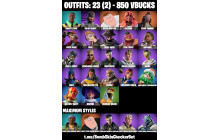 UNIQUE - Peter Griffin Max, Khaby Lame Max, Montague Max [23 Skins, 850 Vbucks, 26 Axes, 30 Emotes, 22 Gliders and MORE!]