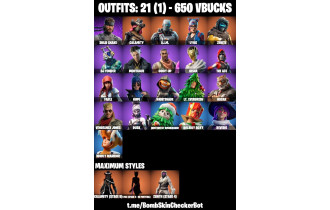 UNIQUE - Calamity Max, Lynx Max [21 Skins, 650 Vbucks, 28 Axes, 29 Emotes, 29 Gliders and MORE!]