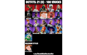 UNIQUE - Peter Griffin Max, Mandalorian [21 Skins, 100 Vbucks, 24 Axes, 30 Emotes, 26 Gliders and MORE!]