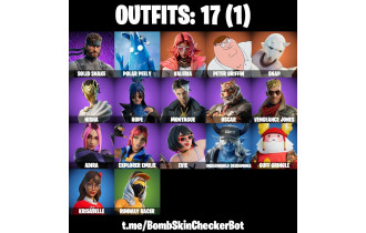 UNIQUE - Peter Griffin, Polar Peely [17 Skins, 27 Axes, 21 Emotes, 27 Gliders and MORE!]