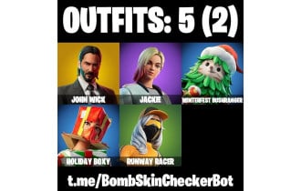 UNIQUE - John Wick, Jackie [5 Skins, 15 Axes, 9 Emotes, 15 Gliders and MORE!]