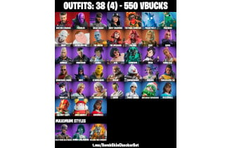 UNIQUE - Doctor Strange, Prowler, Korra Max [38 Skins, 550 Vbucks, 52 Axes, 40 Emotes, 49 Gliders and MORE!]