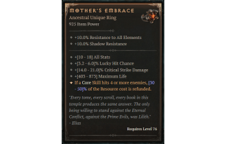 Mother's Embrace [ ⭐️ Affix: HIGH ROLL]