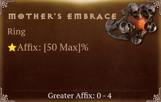 Mother's Embrace [ ⭐️ Affix: MAX ROLL]