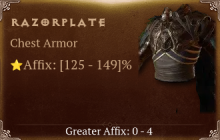 Razorplate [ ⭐️ Affix: HIGH ROLL]