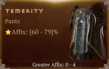 Temerity [ ⭐️ Affix: HIGH ROLL]