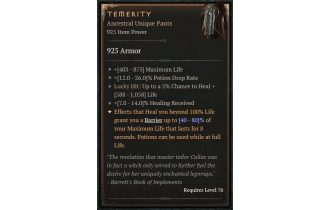 Temerity [ ⭐️ Affix: HIGH ROLL]