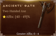 Ancients' Oath [ ⭐️ Affix: HIGH ROLL]