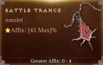 Battle Trance [ ⭐️ Affix: MAX ROLL]