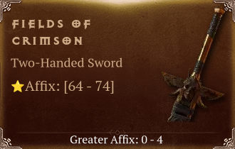 Fields of Crimson [ ⭐️ Affix: HIGH ROLL]