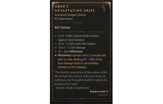 Gohr's Devastating Grips [ ⭐️ Affix: MAX ROLL]