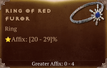 Ring of Red Furor [ ⭐️ Affix: HIGH ROLL]