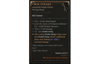 Twin Strikes [ ⭐️ Affix: HIGH ROLL]