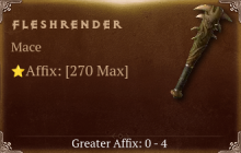 Fleshrender [ ⭐️ Affix: MAX ROLL]