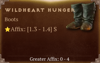 Wildheart Hunger [ ⭐️ Affix: HIGH ROLL]