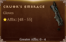 Cruor's Embrace [ ⭐️ Affix: HIGH ROLL]