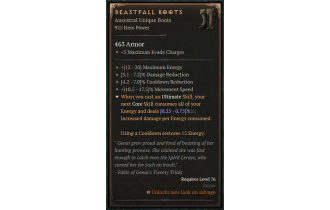 Beastfall Boots [ ⭐️ Affix: HIGH ROLL]