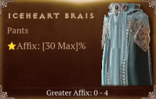 Iceheart Brais [ ⭐️ Affix: MAX ROLL]