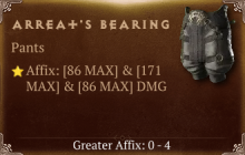 Arreat's Bearing [ ⭐️ Affix: MAX ROLL]