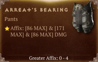 Arreat's Bearing [ ⭐️ Affix: MAX ROLL]