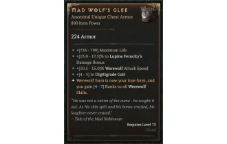 Mad Wolf's Glee [ ⭐️ Affix: MAX ROLL]