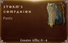 Storm's Companion [ ⭐️ Affix: FIXED]