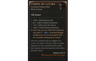 Crown of Lucion [ ⭐️ Affix: HIGH ROLL]