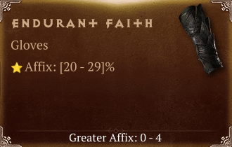 Endurant Faith [ ⭐️ Affix: HIGH ROLL]