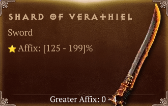 Shard of Verathiel [ ⭐️ Affix: HIGH ROLL]