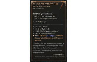 Shard of Verathiel [ ⭐️ Affix: MAX ROLL]