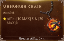 Unbroken Chain [ ⭐️ Affix: MAX ROLL]