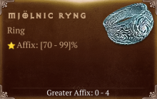 MjÖlnic Ryng [ ⭐️ Affix: HIGH ROLL]