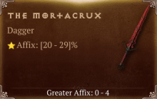 The Mortacrux [ ⭐️ Affix: HIGH ROLL]