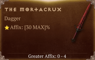 The Mortacrux [ ⭐️ Affix: MAX ROLL]