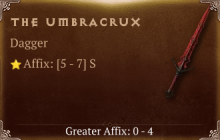 The Umbracrux [ ⭐️ Affix: HIGH ROLL]