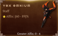 Vox Omnium [ ⭐️ Affix: HIGH ROLL]