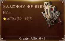 Harmony of Ebewaka [ ⭐️ Affix: HIGH ROLL]