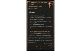 Protection of the Prime [ ⭐️ Affix: HIGH ROLL]