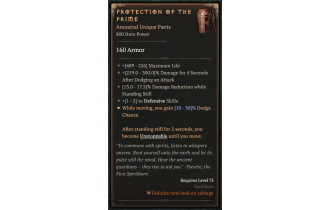 Protection of the Prime [ ⭐️ Affix: MAX ROLL]