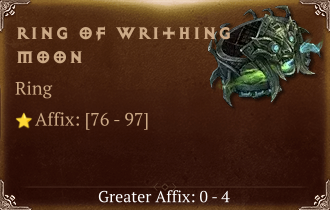 Ring of Writhing Moon [ ⭐️ Affix: HIGH ROLL]