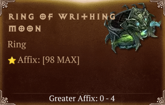 Ring of Writhing Moon [ ⭐️ Affix: MAX ROLL]