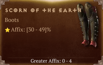 Scorn of the Earth [ ⭐️ Affix: HIGH ROLL]