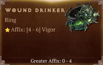 Wound Drinker [ ⭐️ Affix: HIGH ROLL]