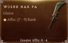 Wūshe Nak Pa [ ⭐️ Affix: HIGH ROLL]