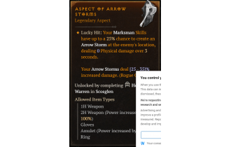 Aspect of Arrow Storms [Max Roll]