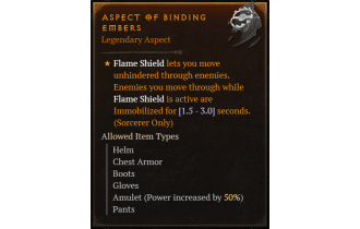 Aspect of Binding Embers [Max Roll]